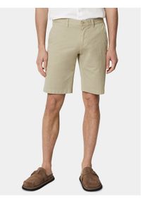 Marc O'Polo Szorty materiałowe M23 0029 15036 Beżowy Regular Fit. Kolor: beżowy. Materiał: bawełna