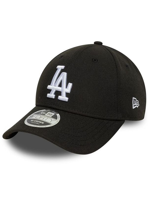 Czapka unisex New Era LA Dodgers MLB 9FORTY M-Crown 60691074 - czarna. Kolor: czarny. Materiał: poliester, materiał. Wzór: haft. Styl: elegancki, klasyczny