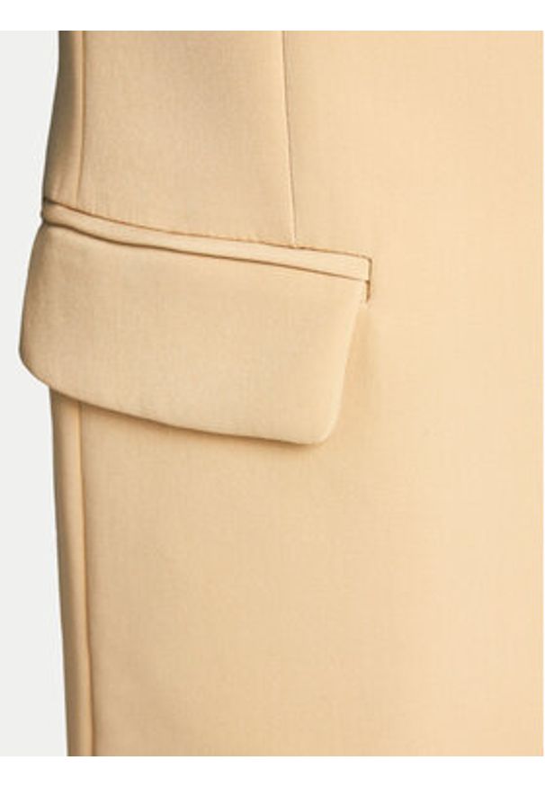 DKNY Marynarka UB4JX084 Beżowy Regular Fit. Kolor: beżowy. Materiał: syntetyk
