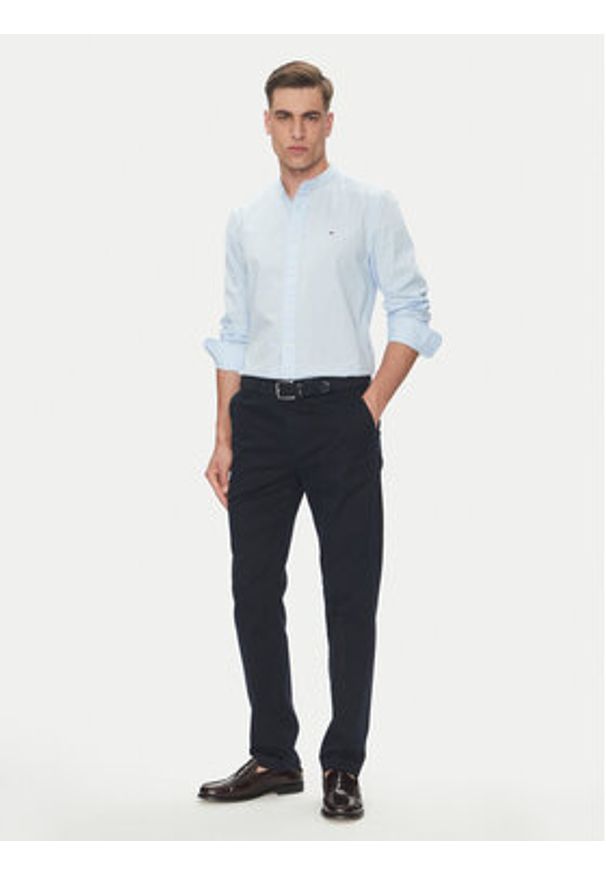 TOMMY HILFIGER - Tommy Hilfiger Koszula MW0MW39966 Błękitny Regular Fit. Kolor: niebieski. Materiał: bawełna