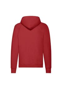 FRUIT OF THE LOOM - Lekka Męska Bluza Z Kapturem. Typ kołnierza: kaptur. Kolor: czerwony