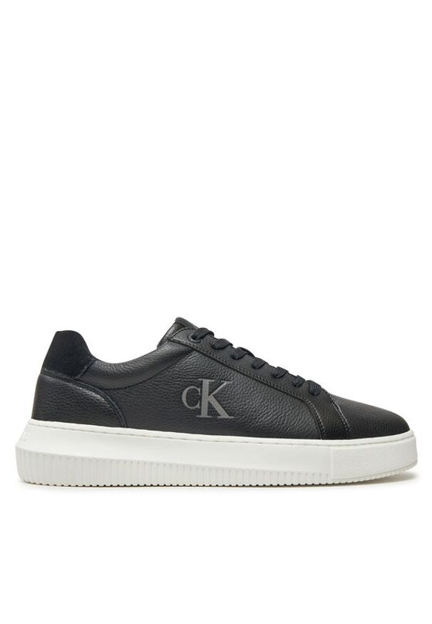 Calvin Klein Jeans Sneakersy Chunky Cupsole Low Mg YM0YM01253 Czarny. Kolor: czarny. Materiał: skóra