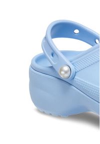 Crocs Klapki Classic Platform Pearl Clog 211231 Niebieski. Kolor: niebieski. Obcas: na platformie #6