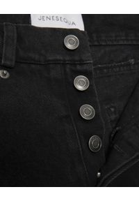 JENESEQUA - Czarne jeansowe szorty Jane. Kolor: czarny. Materiał: jeans. Wzór: haft #3