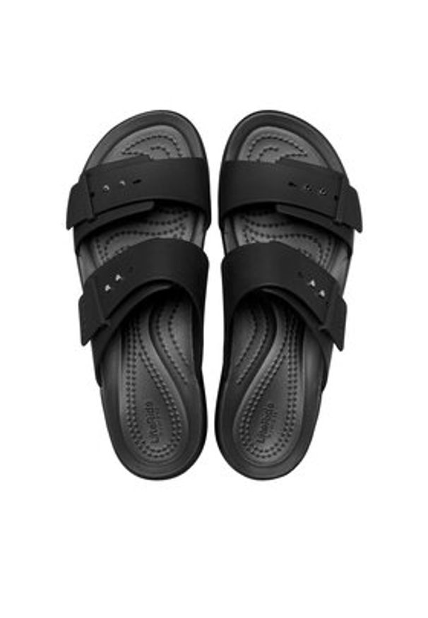 Crocs Klapki Brooklyn Sandal Lowwdg 207431 Czarny. Kolor: czarny