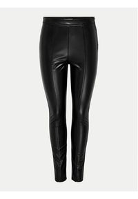 only - ONLY Legginsy Marlo 15324971 Czarny Skinny Fit. Kolor: czarny. Materiał: skóra #4