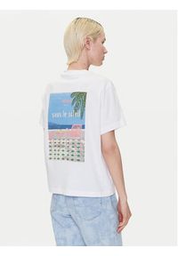 Mustang T-Shirt Floris 1016158 Biały Relaxed Fit. Kolor: biały. Materiał: bawełna #4