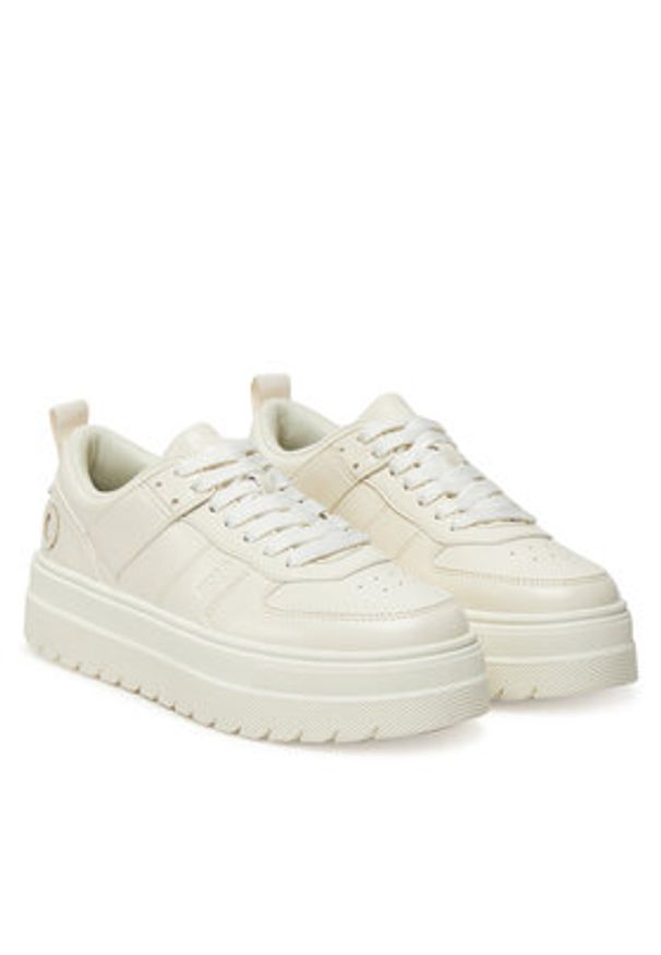 Hugo - HUGO Sneakersy Lyssa 50548151 Biały. Kolor: biały. Materiał: skóra