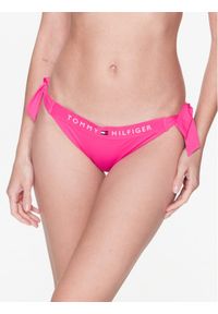 TOMMY HILFIGER - Tommy Hilfiger Dół od bikini UW0UW04497 Różowy. Kolor: różowy. Materiał: syntetyk #1