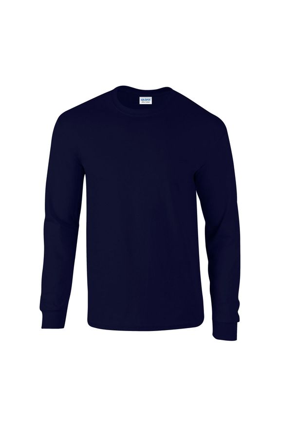 GILDAN - Ultra Bawełniana Koszulka Z Długim Rękawem Unisex Dla Dorosłych. Kolor: niebieski. Materiał: bawełna. Długość rękawa: długi rękaw. Długość: długie. Sport: turystyka piesza