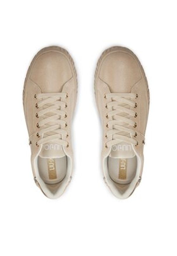 Liu Jo Sneakersy Lovely 03 BA4121 PX049 Beżowy. Kolor: beżowy. Materiał: skóra