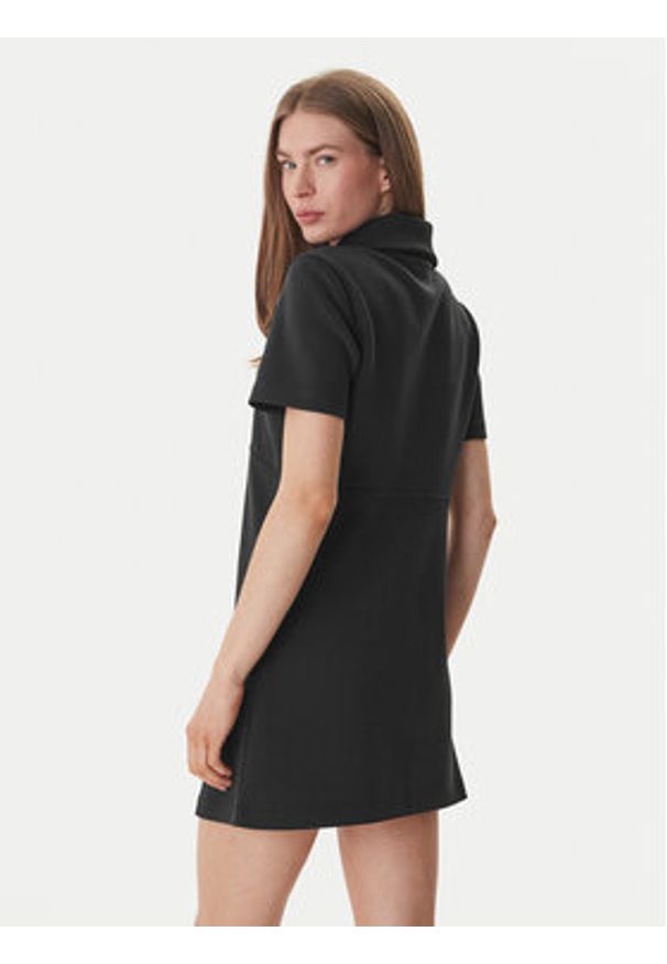 Calvin Klein Sukienka codzienna LV044F207G Czarny Regular Fit. Okazja: na co dzień. Kolor: czarny. Materiał: syntetyk. Typ sukienki: proste. Styl: casual