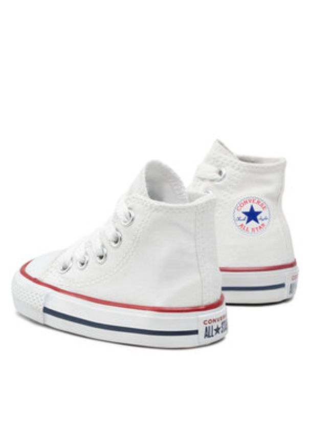 Converse Trampki Chuck Taylor All Star Hi 7J253C Biały. Kolor: biały. Materiał: materiał