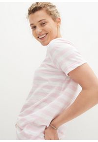 bonprix - T-shirt z okrągłym dekoltem, z bawełny (2 szt.). Kolor: biały. Materiał: bawełna. Długość rękawa: krótki rękaw. Długość: krótkie. Styl: klasyczny