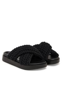 Inuikii Klapki Woven 1004.003.0062 Czarny. Kolor: czarny. Materiał: materiał #5