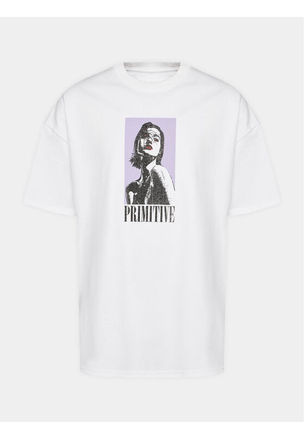 Primitive T-Shirt Disclosure Hw PA323356 Biały Regular Fit. Kolor: biały. Materiał: bawełna