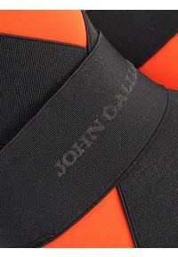 John Galliano Sneakersy "Neoprene" | 5611 E | Mężczyzna | Czarny, Pomarańczowy. Zapięcie: bez zapięcia. Kolor: wielokolorowy, pomarańczowy, czarny. Materiał: materiał, syntetyk, tkanina. Wzór: aplikacja
