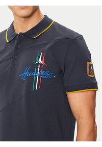 Aeronautica Militare Polo 241PO1703P316 Granatowy Regular Fit. Typ kołnierza: polo. Kolor: niebieski. Materiał: bawełna #4