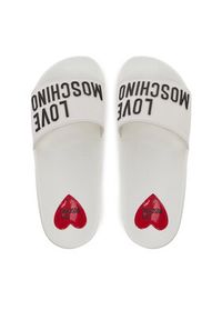 Love Moschino - LOVE MOSCHINO Klapki JA28052G1MI14100 Biały. Kolor: biały. Materiał: syntetyk #6