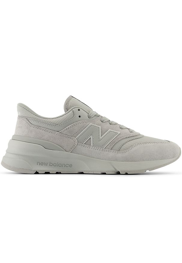 Buty unisex New Balance U997RMG – szare. Okazja: na co dzień. Kolor: szary. Materiał: guma, syntetyk, skóra, materiał. Szerokość cholewki: normalna