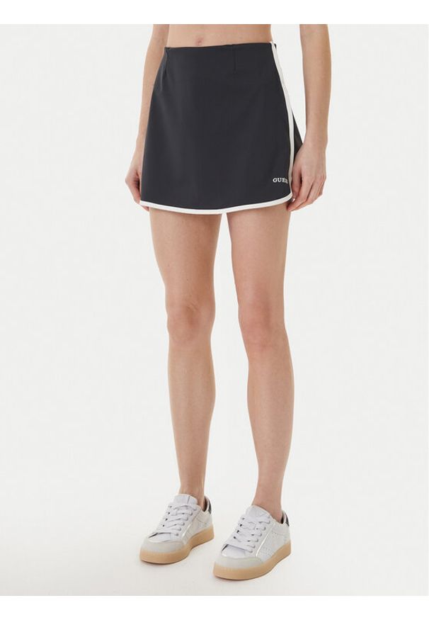 Guess Spódnico-szorty V6GD06 K3000 Czarny Regular Fit. Kolor: czarny. Materiał: syntetyk