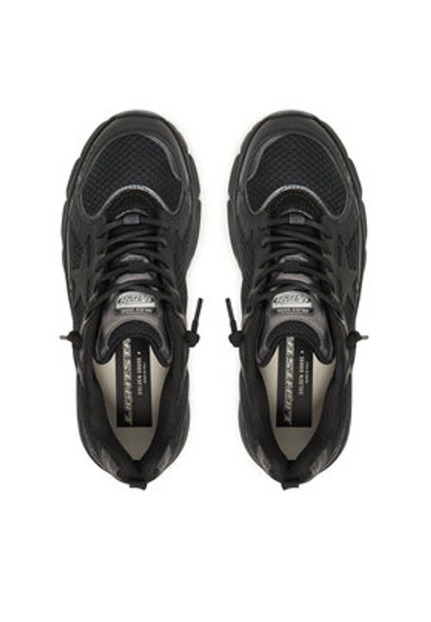 GOLDEN GOOSE - Golden Goose Sneakersy Lightstar GWF00724.F00647390.90100 Czarny. Kolor: czarny. Materiał: skóra