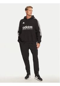 Adidas - adidas Bluza House of Tiro IW5936 Czarny Loose Fit. Kolor: czarny. Materiał: bawełna #4