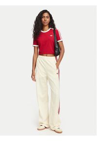 Adidas - adidas Spodnie dresowe Firebird Loose Tracksuit KS4671 Kremowy Loose Fit. Kolor: kremowy. Materiał: syntetyk #4