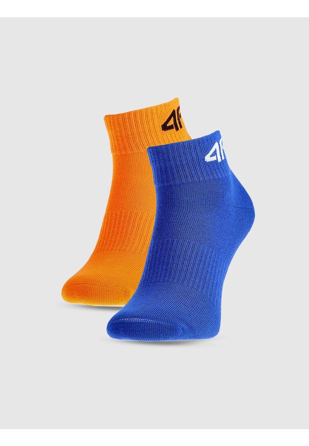 4f - 4F Skarpetki casual za kostkę (2-pack) chłopięce - multikolor 32-34. Kolor: wielokolorowy. Materiał: bawełna, poliamid, materiał, włókno