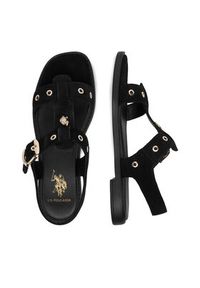 U.S. Polo Assn. Sandały EO-ALYS001W/6S1 Czarny. Kolor: czarny. Materiał: skóra, zamsz #4