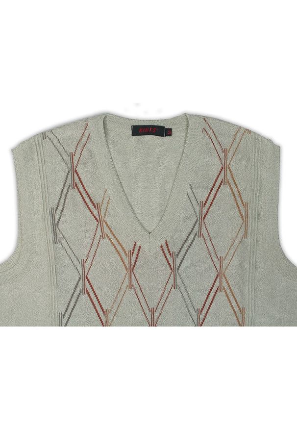 Sweter Kings na co dzień, z dekoltem w serek, elegancki, na zimę