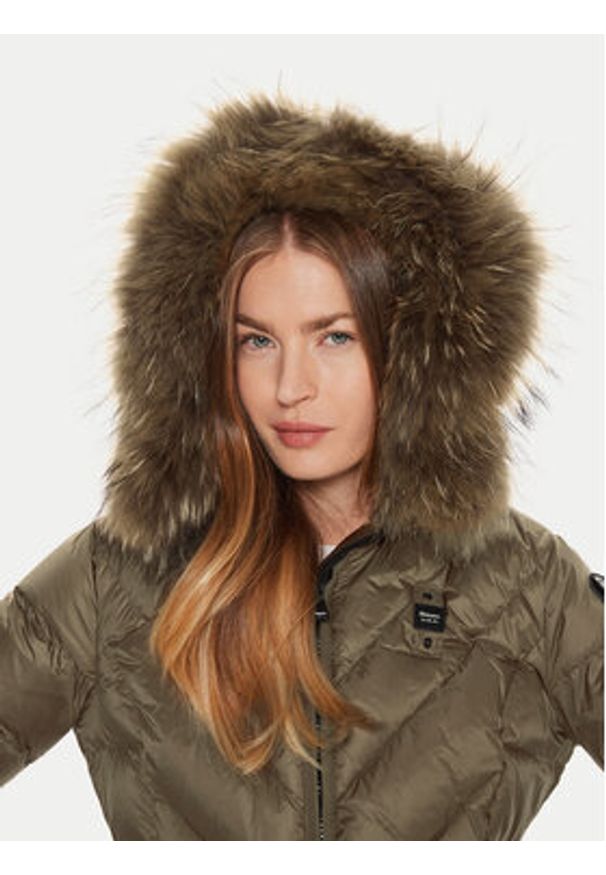 Blauer Kurtka puchowa 24WBLDK03052 Brązowy Regular Fit. Kolor: brązowy. Materiał: syntetyk