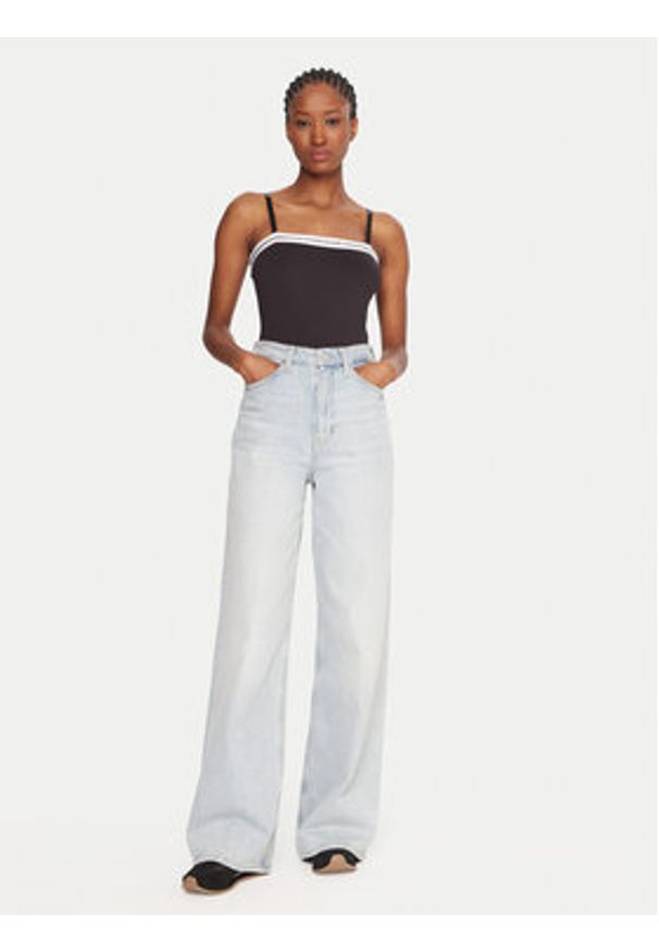 Guess Jeans Body W5BP26 K1092 Czarny Slim Fit. Kolor: czarny. Materiał: syntetyk