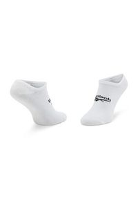 Reebok Zestaw 3 par niskich skarpet unisex Cl Fo Invisible Sock 3P GG6678 Biały. Kolor: biały. Materiał: materiał