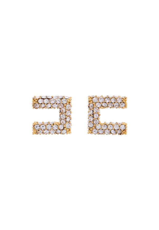 Elisabetta Franchi Kolczyki OR-01A-56E2-V150 Złoty. Materiał: metalowe. Kolor: złoty