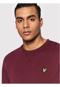 Lyle & Scott Bluza ML424VOG Bordowy Regular Fit. Kolor: czerwony. Materiał: bawełna #5