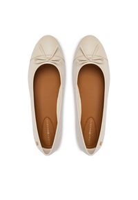 TOMMY HILFIGER - Tommy Hilfiger Baleriny Hilfiger Smooth Lthr Ballet FW0FW09241 Écru. Materiał: skóra #5