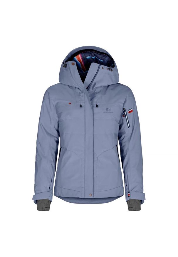 ELEVENATE - Damska ocieplana kurtka narciarska Elevenate St Moritz. Kolor: niebieski. Sezon: zima. Sport: narciarstwo