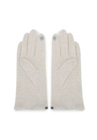 Wittchen - Damskie rękawiczki z kokardką cienkie. Materiał: wełna. Wzór: haft. Styl: elegancki #4