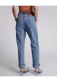 ONETEASPOON - Niebieskie jeansy Streetwalkers High Waist. Stan: podwyższony. Kolor: niebieski. Wzór: aplikacja #14