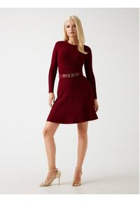 Guess Sukienka 178883 Czerwony Classic Fit. Kolor: czerwony #4