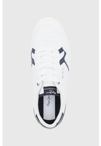 Pepe Jeans Buty Kenton kolor biały. Nosek buta: okrągły. Zapięcie: sznurówki. Kolor: biały. Materiał: guma. Obcas: na obcasie. Wysokość obcasa: niski #3