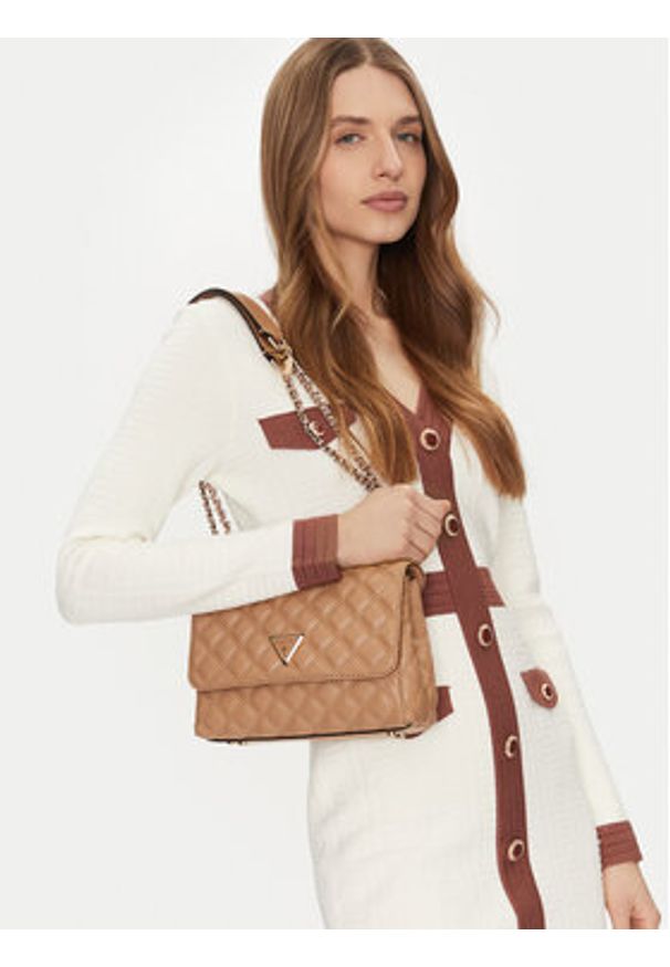 Guess Torebka HWQG87 48200 Beżowy. Kolor: beżowy. Materiał: skórzane