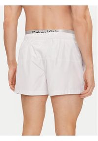 Calvin Klein Swimwear Szorty kąpielowe KM0KM00947 Biały Regular Fit. Kolor: biały. Materiał: syntetyk #2