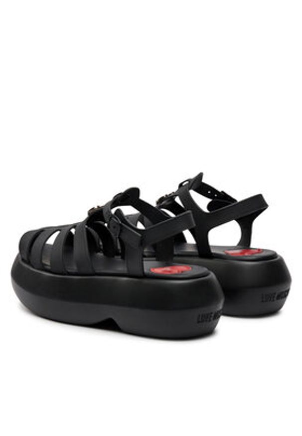 Love Moschino - LOVE MOSCHINO Sandały JA16247I0II38000 Czarny. Kolor: czarny