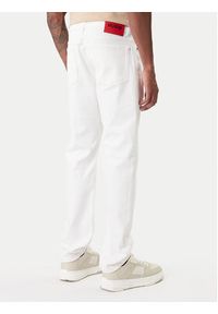Hugo - HUGO Jeansy 50556632 Biały Regular Fit. Kolor: biały #5