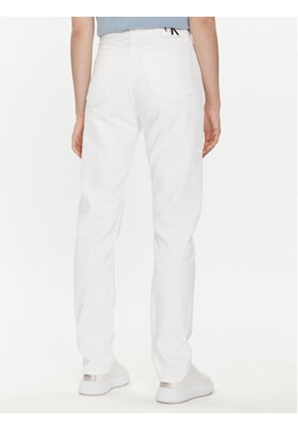 Calvin Klein Jeans Jeansy Authentic J20J222741 Biały Slim Fit. Kolor: biały