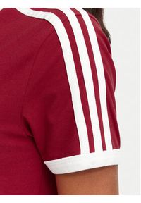 Adidas - adidas T-Shirt 3-Stripes Slim KS4779 Czerwony Regular Fit. Kolor: czerwony. Materiał: bawełna #2
