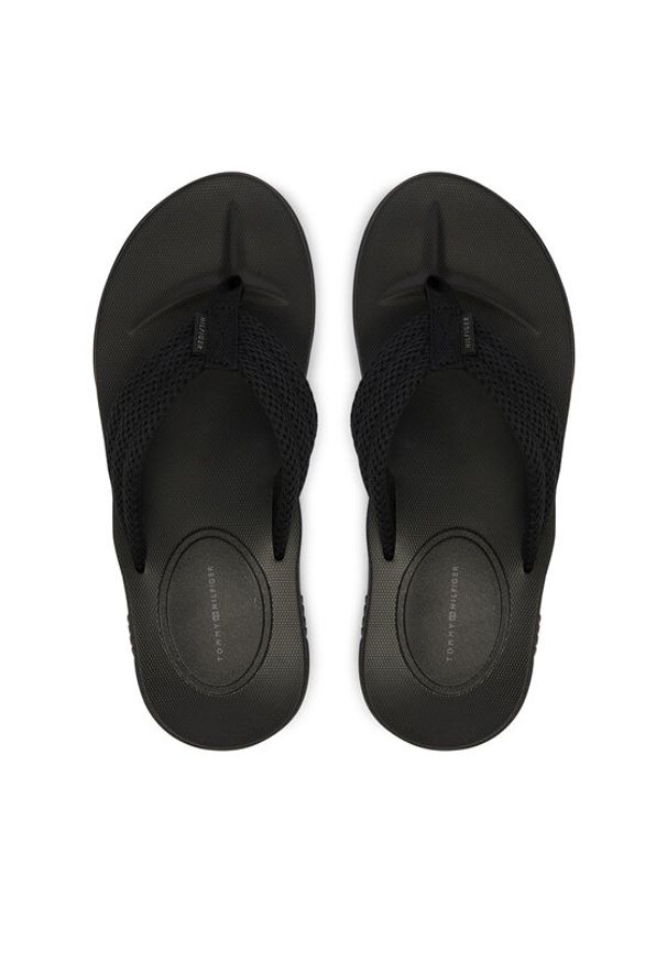 TOMMY HILFIGER - Tommy Hilfiger Japonki Molded Padded Hilfiger B Sandal FM0FM05901 Czarny. Kolor: czarny. Materiał: materiał