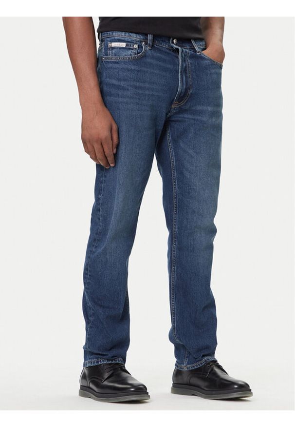 Calvin Klein Jeans Jeansy LV04LB782G Niebieski Straight Fit. Kolor: niebieski